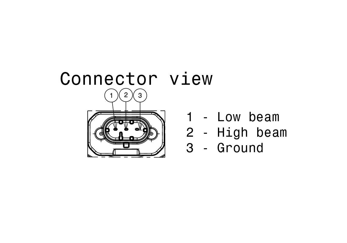 90mm LED Front Module | Low beam and High beam headlamp